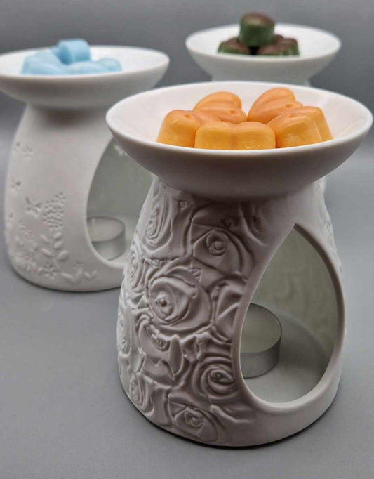 Tea-light wax melt burners